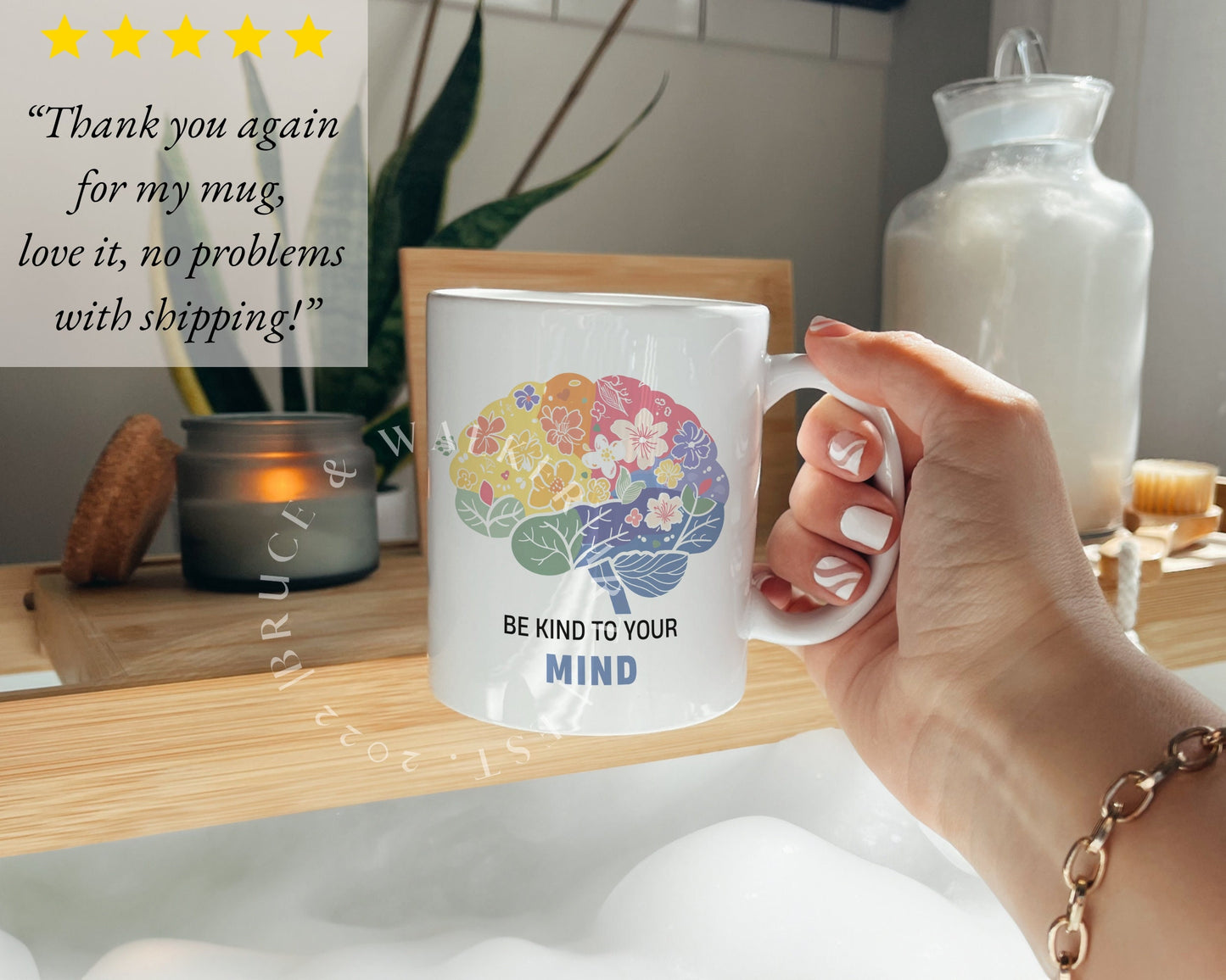 Mental Health mug, Be kind to your mind mug, Mug for Therapists, Counselor Mug, Mental Health Gift, Mental Health Awareness, Mindfulness Mug