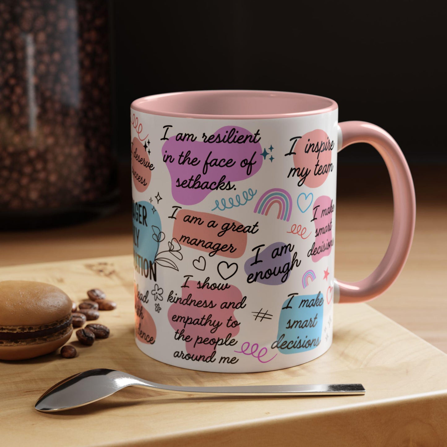 Manager Affirmation Mug, Leadership Mug, Office Motivation, Manager Appreciation, Positive Self Love, Corporate Gift For Lady Boss Mentor