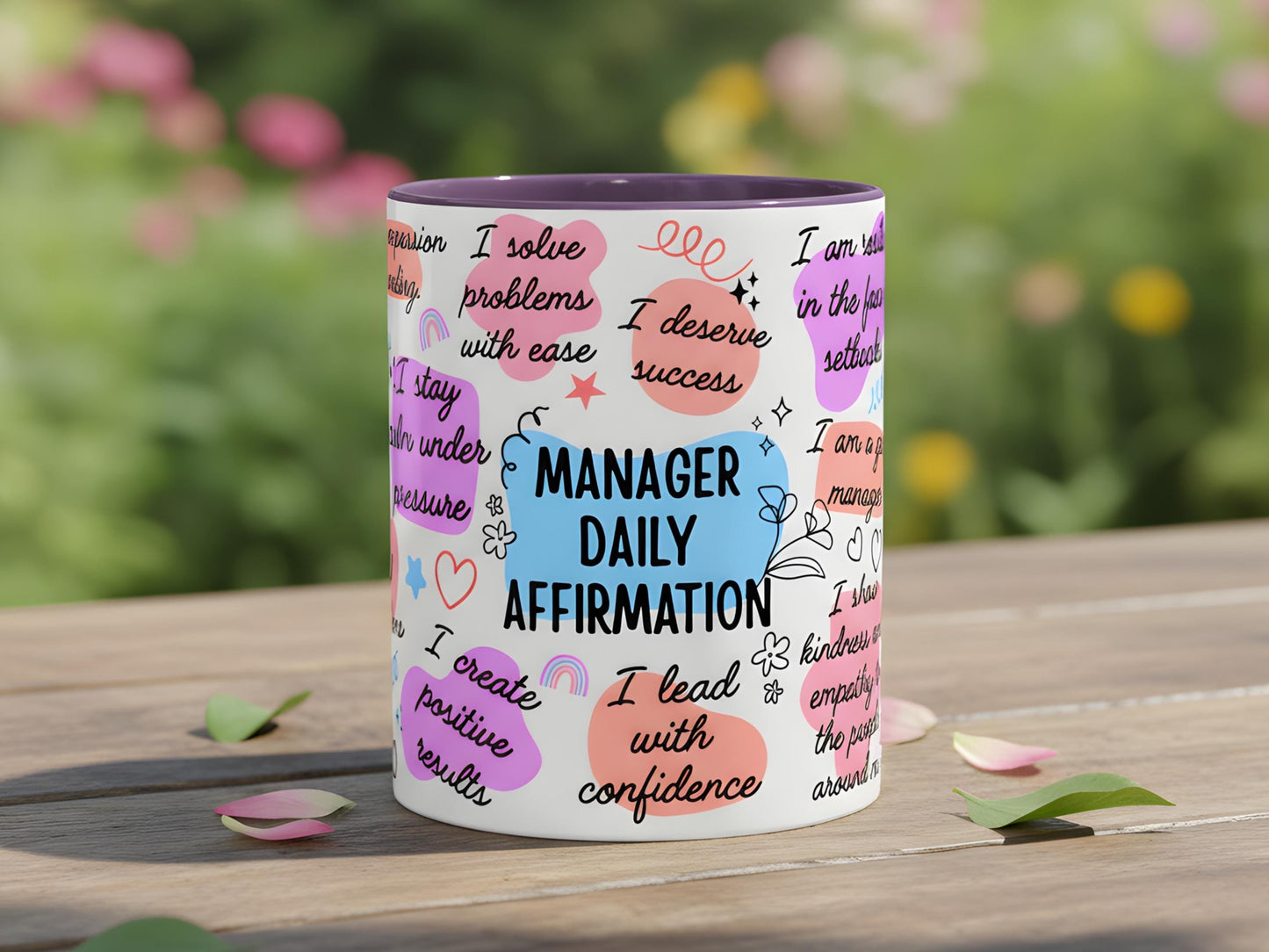 Manager Affirmation Mug, Leadership Mug, Office Motivation, Manager Appreciation, Positive Self Love, Corporate Gift For Lady Boss Mentor