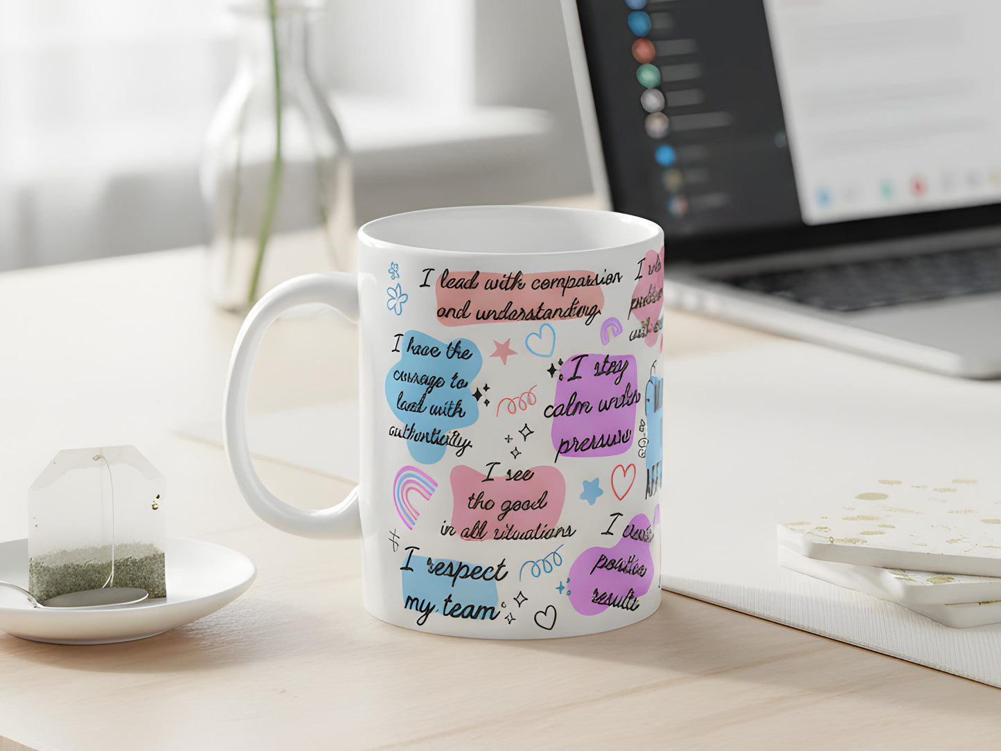 Manager Affirmation Mug, Leadership Mug, Office Motivation, Manager Appreciation, Positive Self Love, Corporate Gift For Lady Boss Mentor