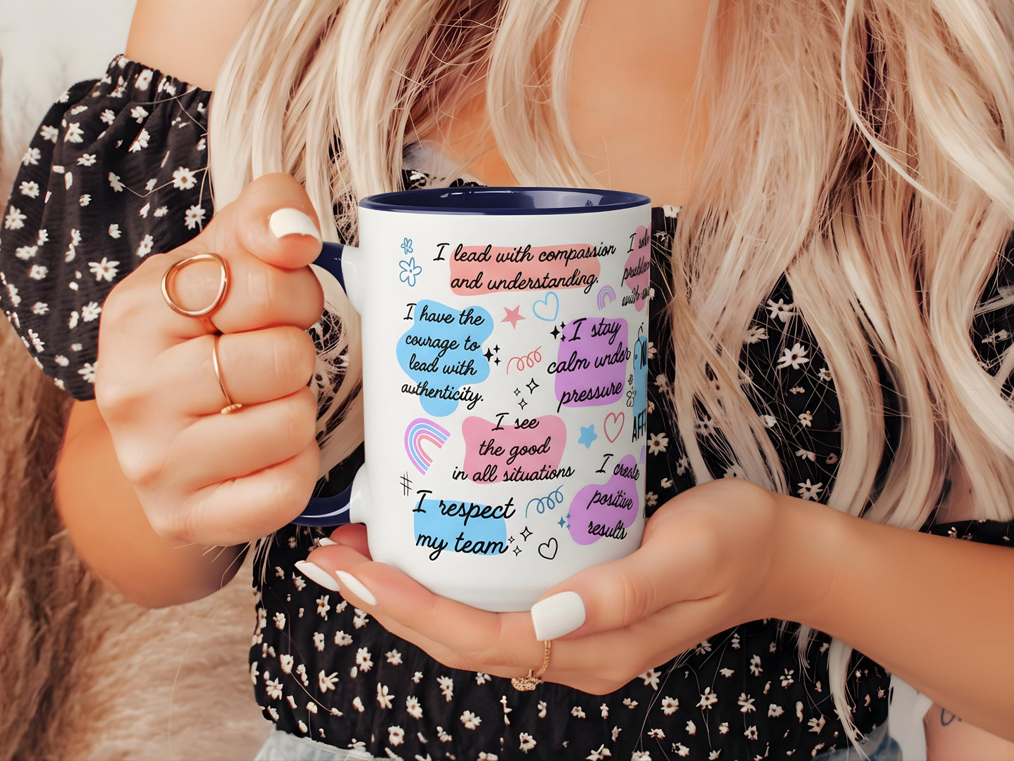 Manager Affirmation Mug, Leadership Mug, Office Motivation, Manager Appreciation, Positive Self Love, Corporate Gift For Lady Boss Mentor