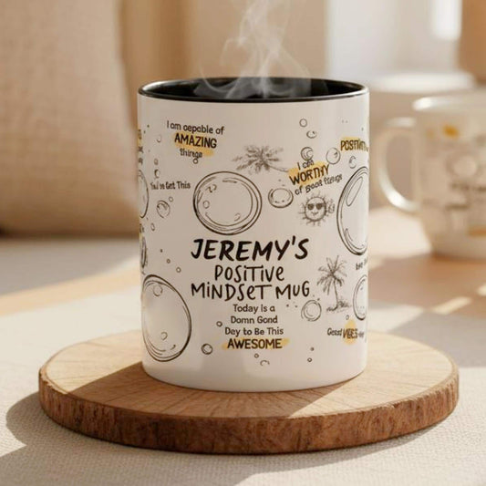 Personalized Mental Health Mug, Daily Affirmations Mug, Positivity Mindset, Daily Reminders,