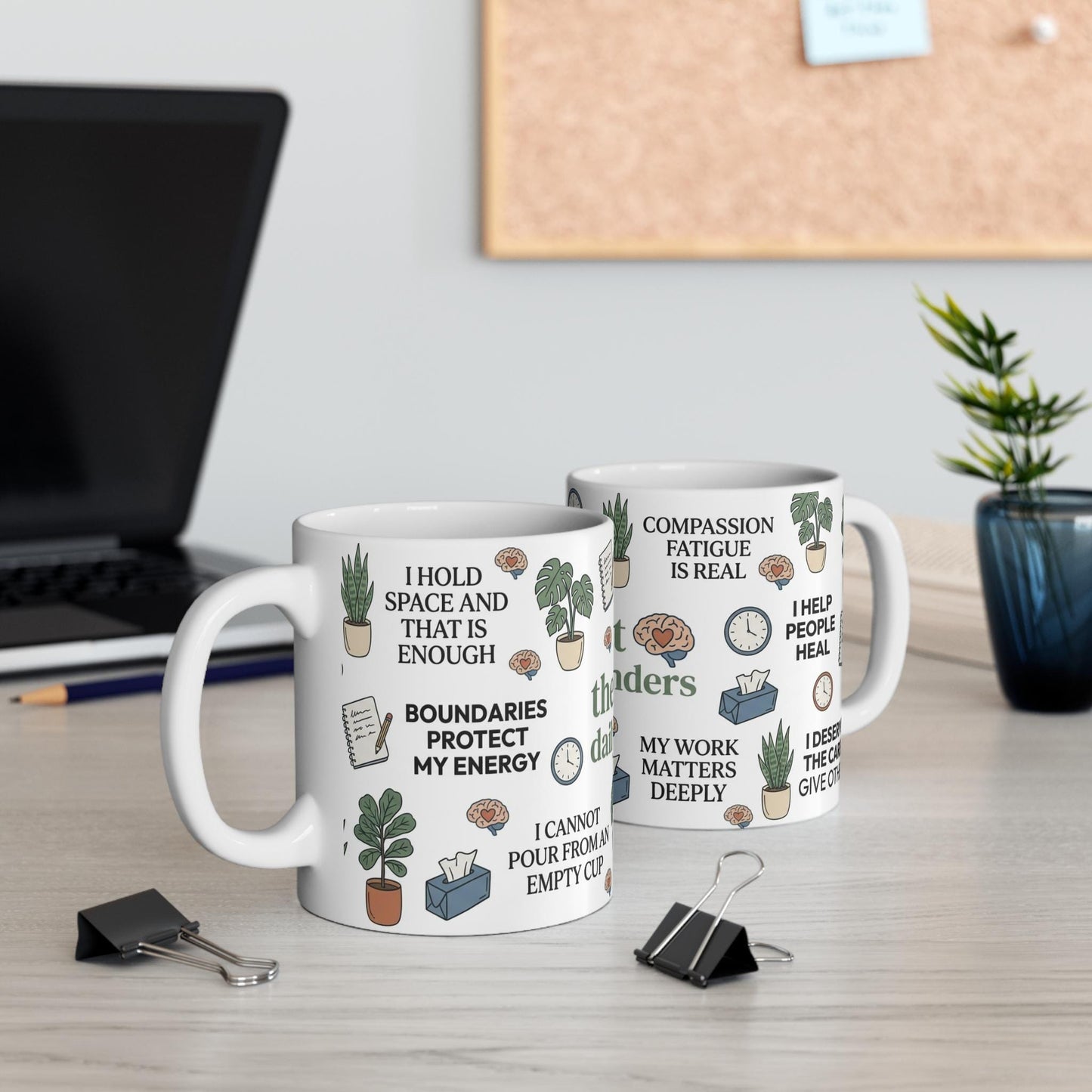 Therapist Affirmation Mug Daily Reminder Therapist Coffee Cup Mental Health Gift Counselor Appreciation Self Care Mug Birthday Gift