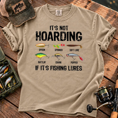 It's Not Hoarding Fishing Lures T-Shirt in Sandstone