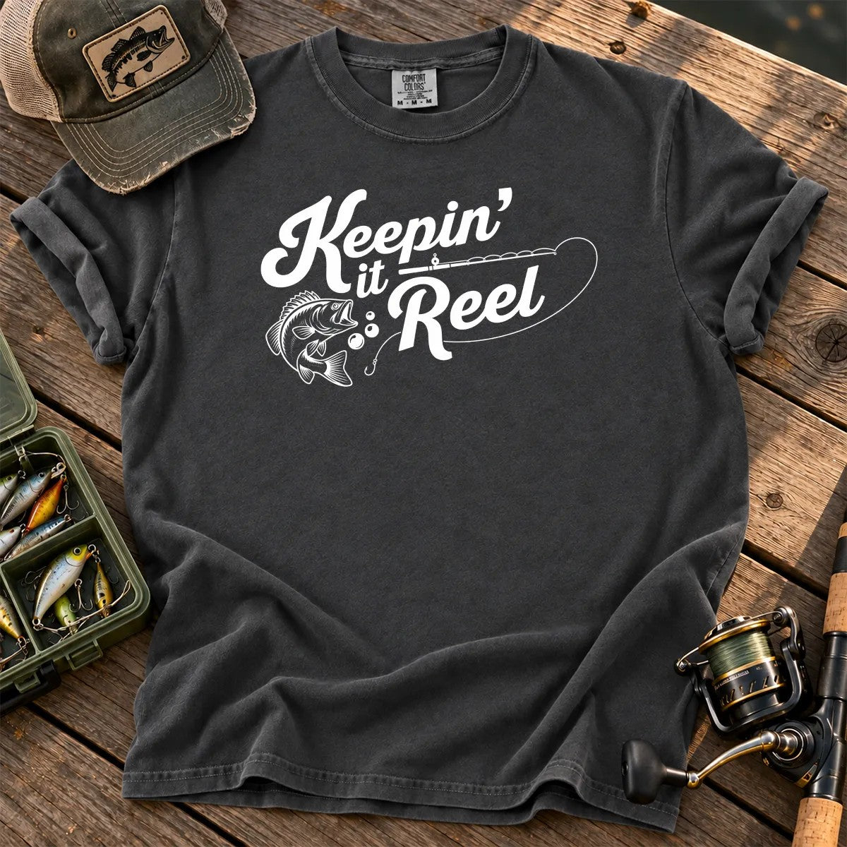 Keepin' It Reel T-Shirt in Pepper
