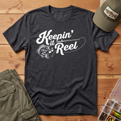 Keepin' It Reel T-Shirt in Dark Heather