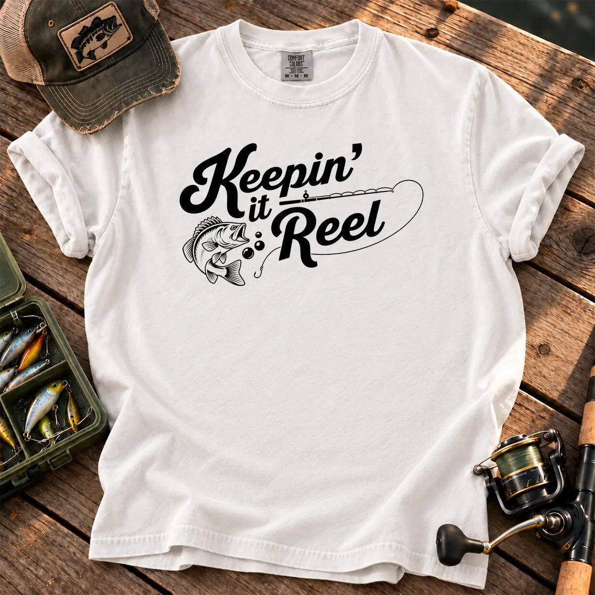 Keepin' It Reel T-Shirt in White