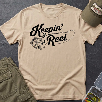 Keepin' It Reel T-Shirt in Sand