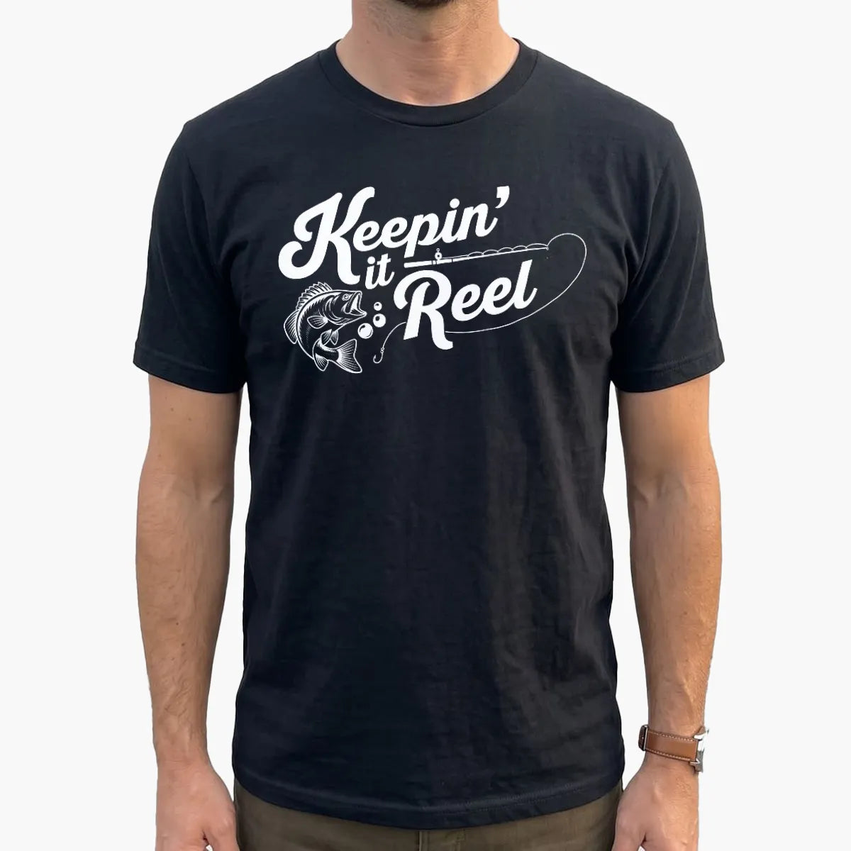 Keepin' It Reel T-Shirt lifestyle mockup
