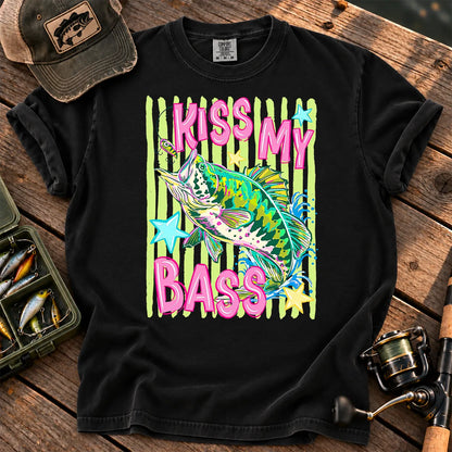 Kiss My Bass Neon T-Shirt in Black