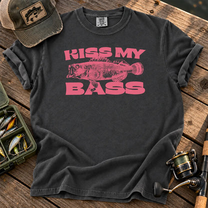Kiss My Bass Pink T-Shirt in Pepper