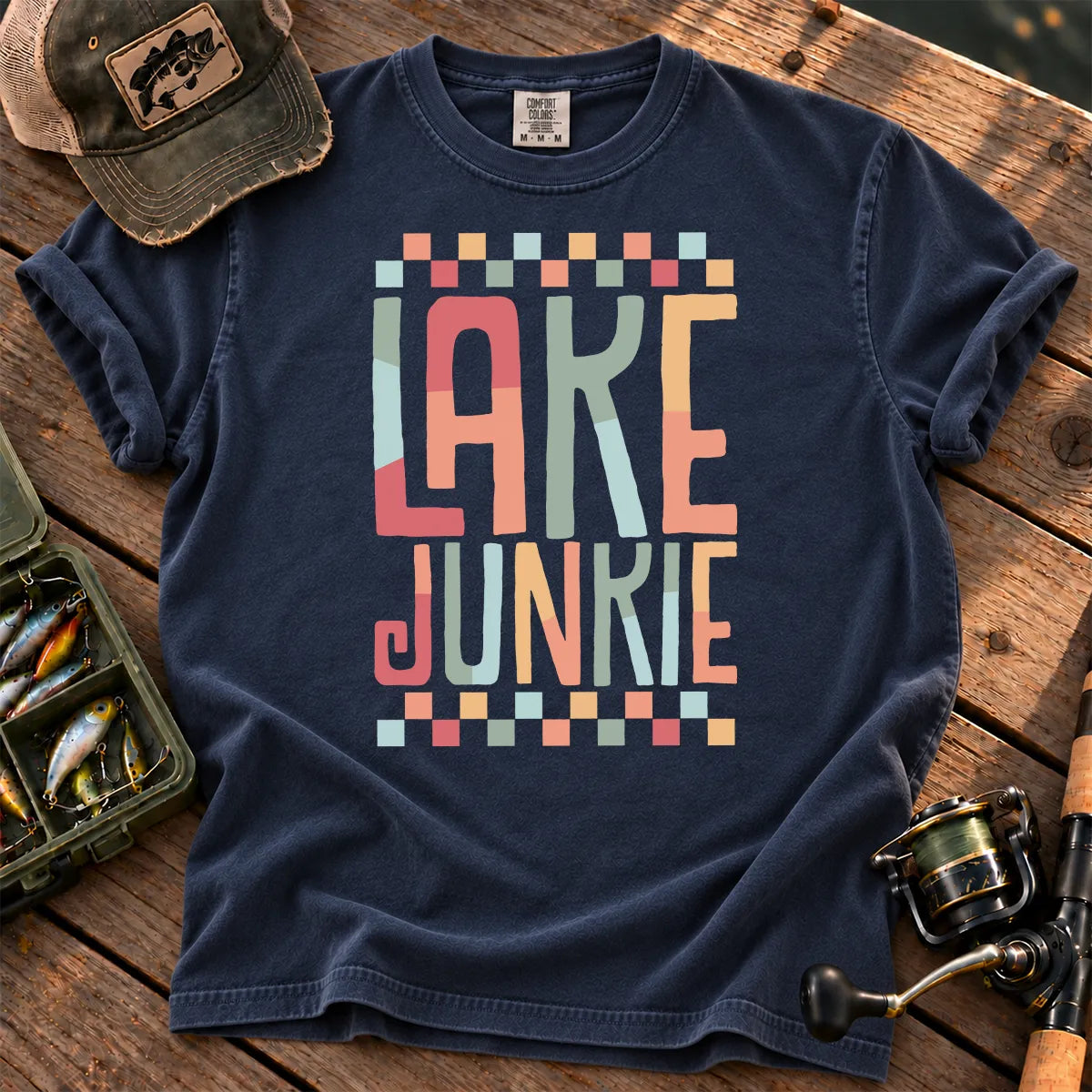 Lake Junkie T-Shirt in True Navy