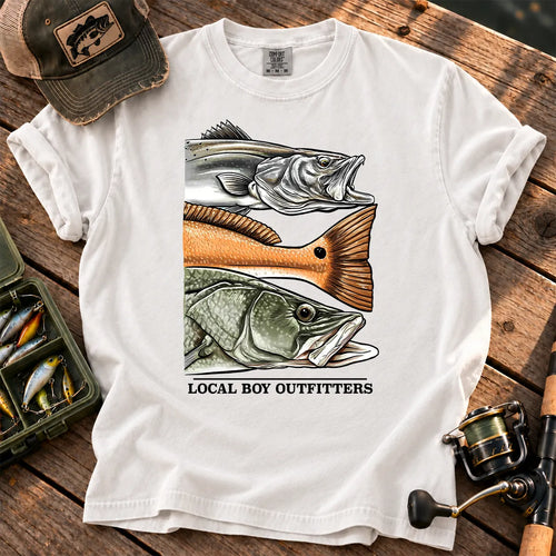 Local Boy Fish Species T-Shirt in White