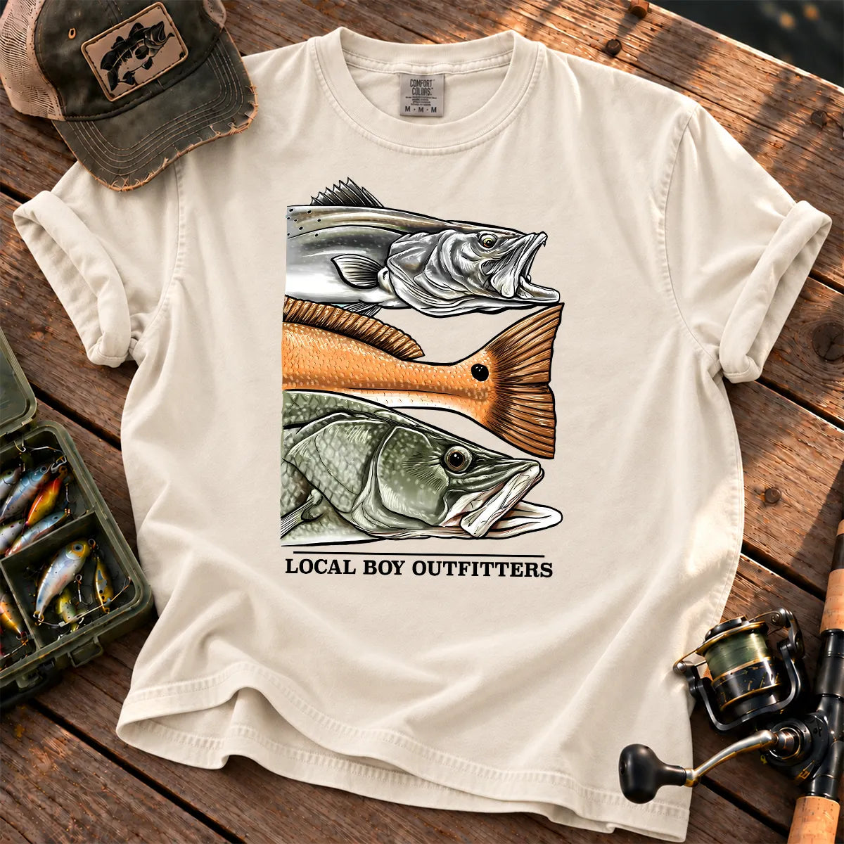 Local Boy Fish Species T-Shirt in Ivory