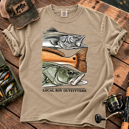 Local Boy Fish Species T-Shirt in Sandstone