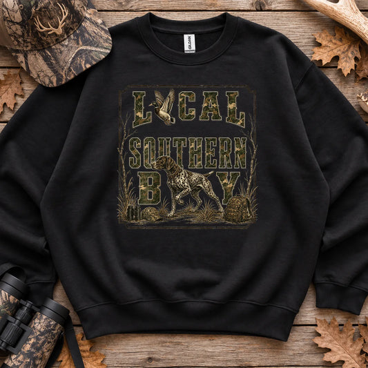 Local Southern Boy Camo Sweatshirt in Black