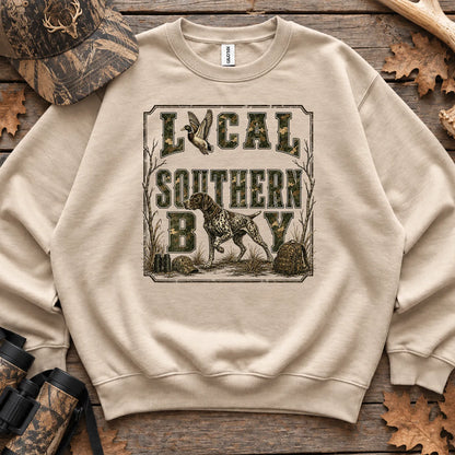 Local Southern Boy Camo Sweatshirt in Sand