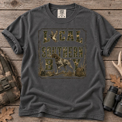 Local Southern Boy Duck Hunting T-Shirt in Pepper