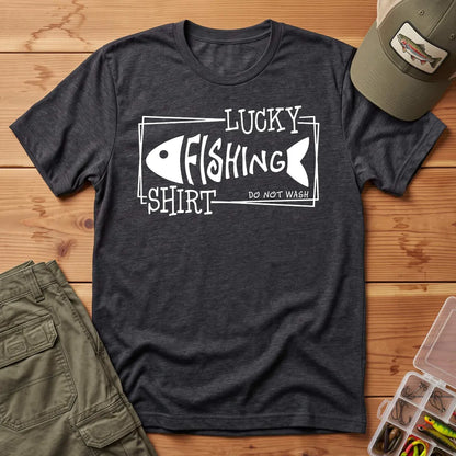 Lucky Fishing T-Shirt in Dark Heather