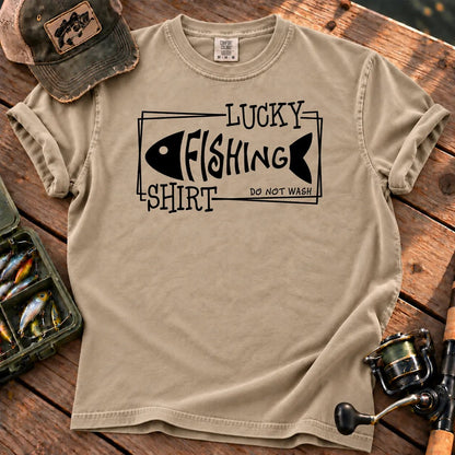 Lucky Fishing T-Shirt in Sandstone