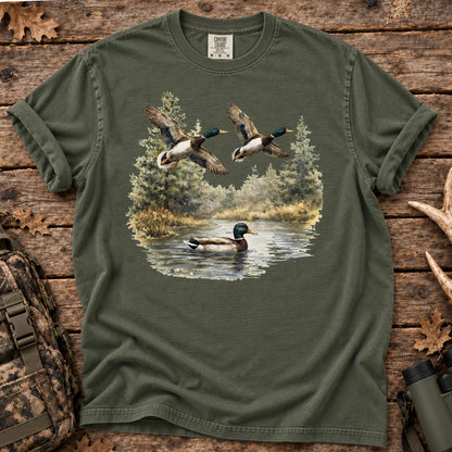 Mallard Duck Nature T-Shirt in Moss
