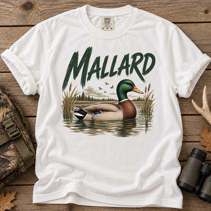 Mallard Duck Pond T-Shirt in White