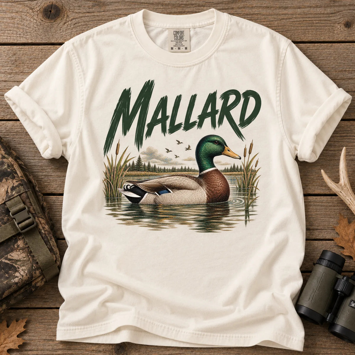 Mallard Duck Pond T-Shirt in Ivory
