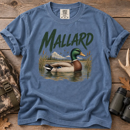 Mallard Duck Pond T-Shirt in Blue Jean