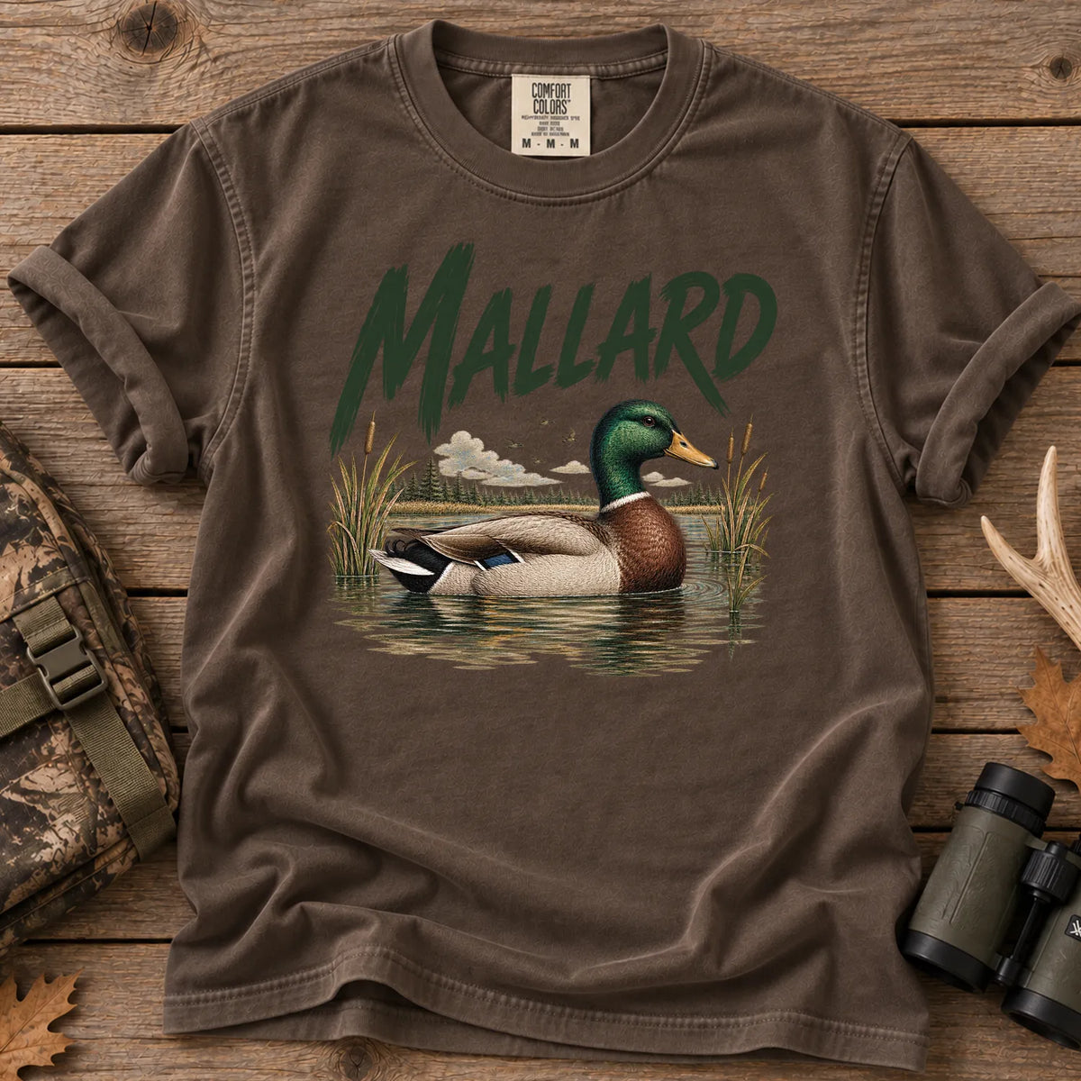 Mallard Duck Pond T-Shirt in Espresso
