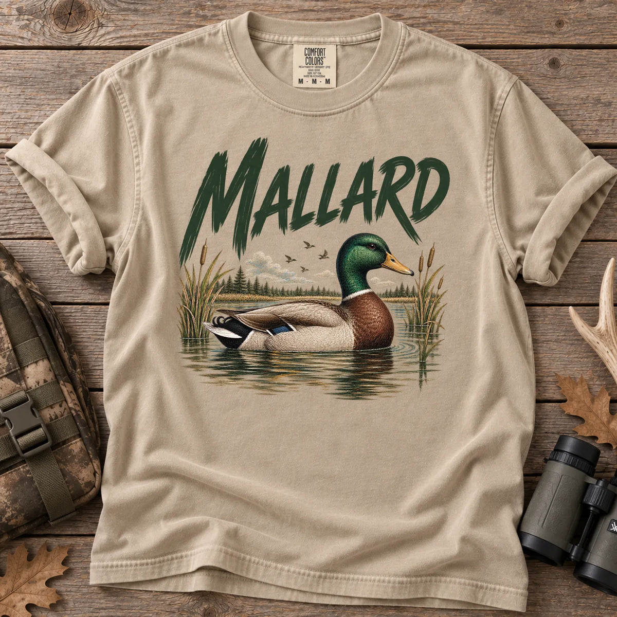 Mallard Duck Pond T-Shirt in Sandstone