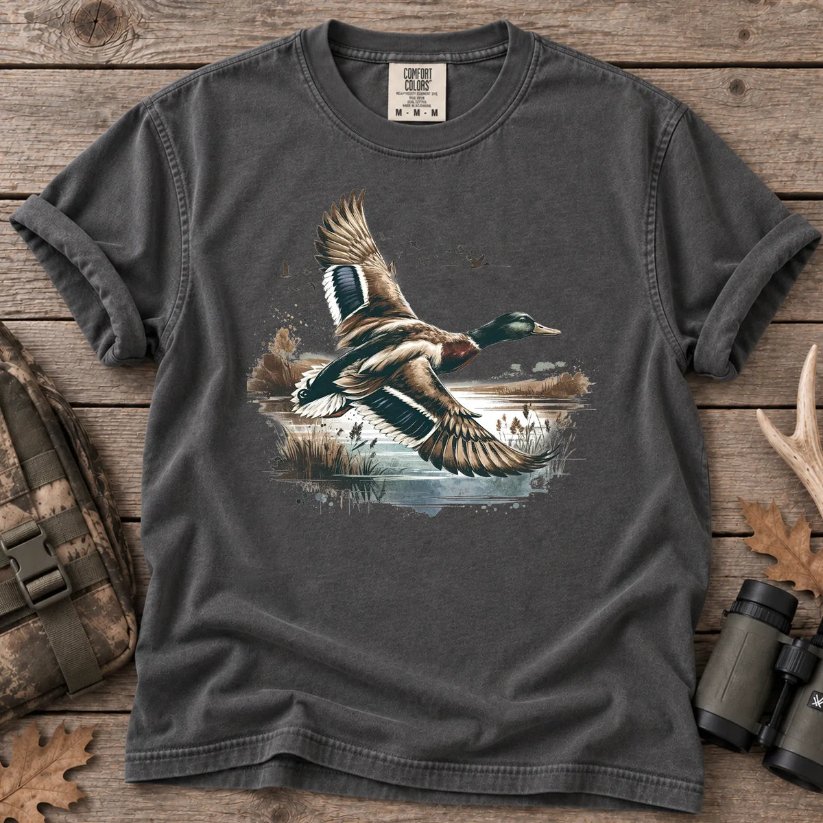 Mallard Ducks Marsh T-Shirt in Pepper