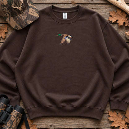 Mallard in Flight Chest Sweatshirt in Dark Chocolate