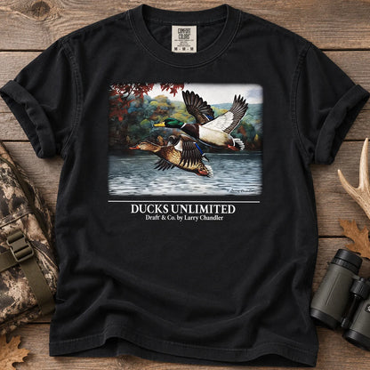 Mallard Lake Scene T-Shirt in Black