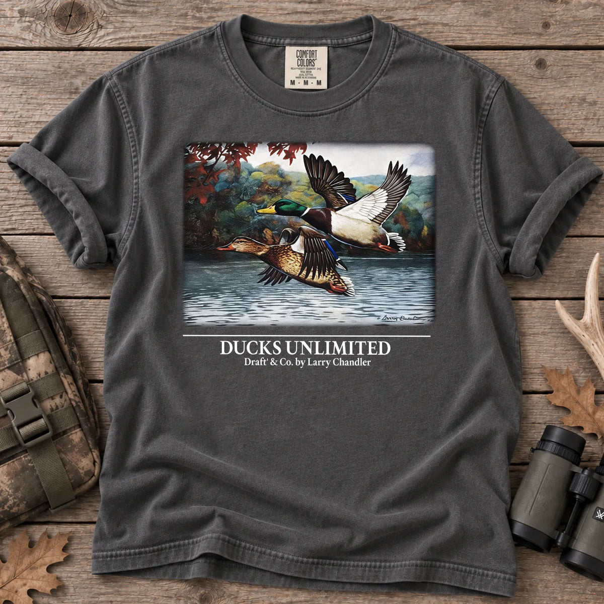 Mallard Lake Scene T-Shirt in Pepper