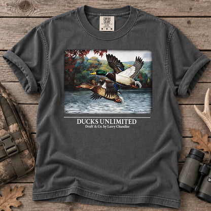 Mallard Lake Scene T-Shirt in Pepper
