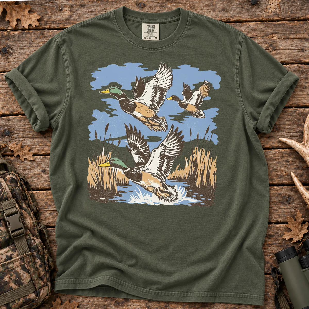Mallards Landing T-Shirt in Moss