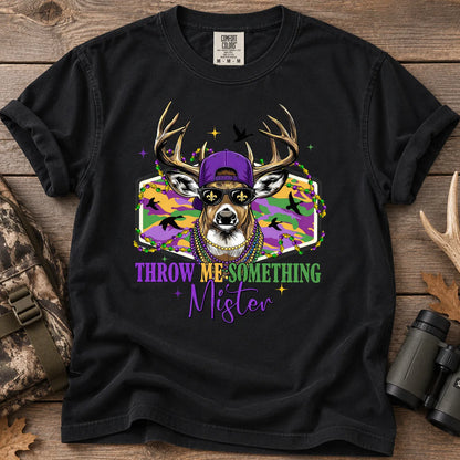 Mardi Gras Buck T-Shirt in Black