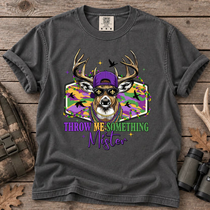 Mardi Gras Buck T-Shirt in Pepper