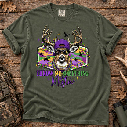 Mardi Gras Buck T-Shirt in Moss