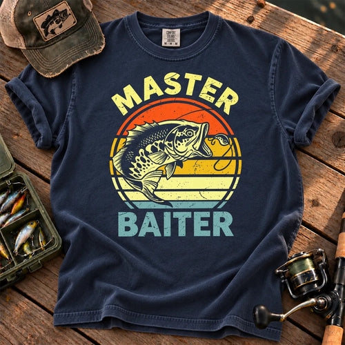 Master Baiter Fishing T-Shirt in True Navy