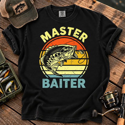 Master Baiter Fishing T-Shirt in Black