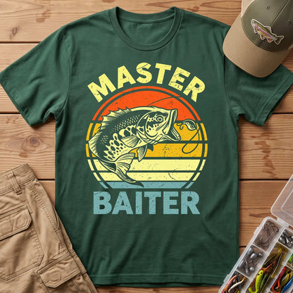 Master Baiter Fishing T-Shirt in Forest Green
