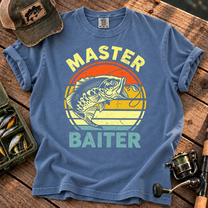 Master Baiter Fishing T-Shirt in Blue Jean