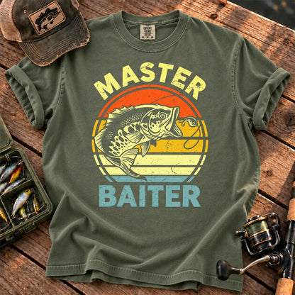 Master Baiter Fishing T-Shirt in Moss