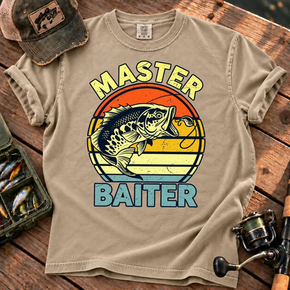 Master Baiter Fishing T-Shirt in Sandstone