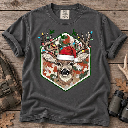 Merry and Bright Deer T-Shirt in Pepper