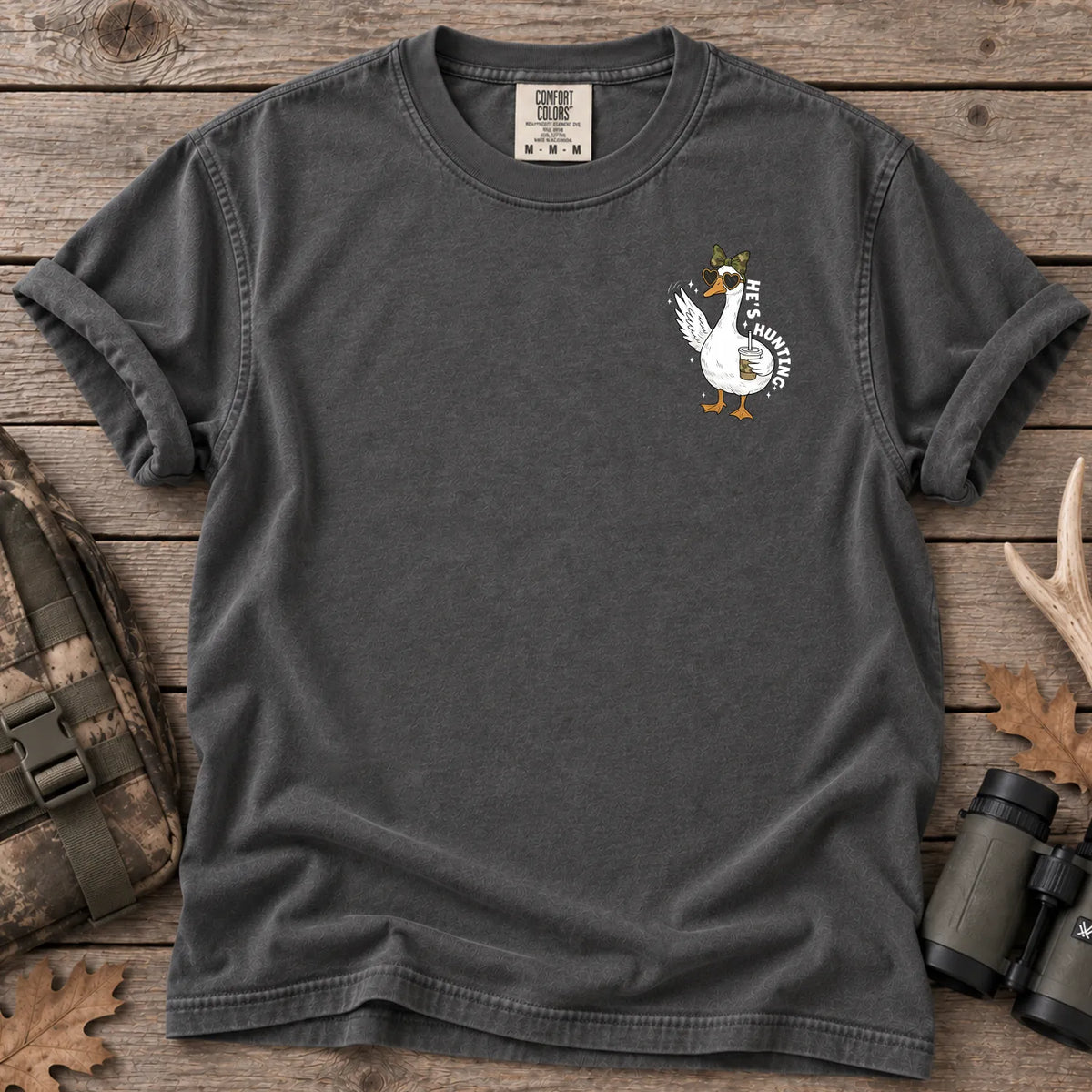 Mini Mallard Hunting T-Shirt in Pepper