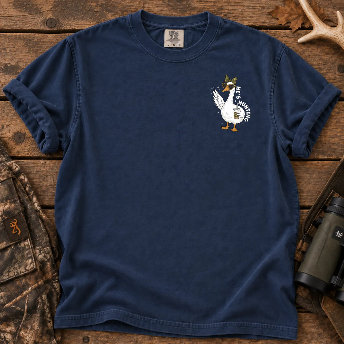 Mini Mallard Hunting T-Shirt in True Navy