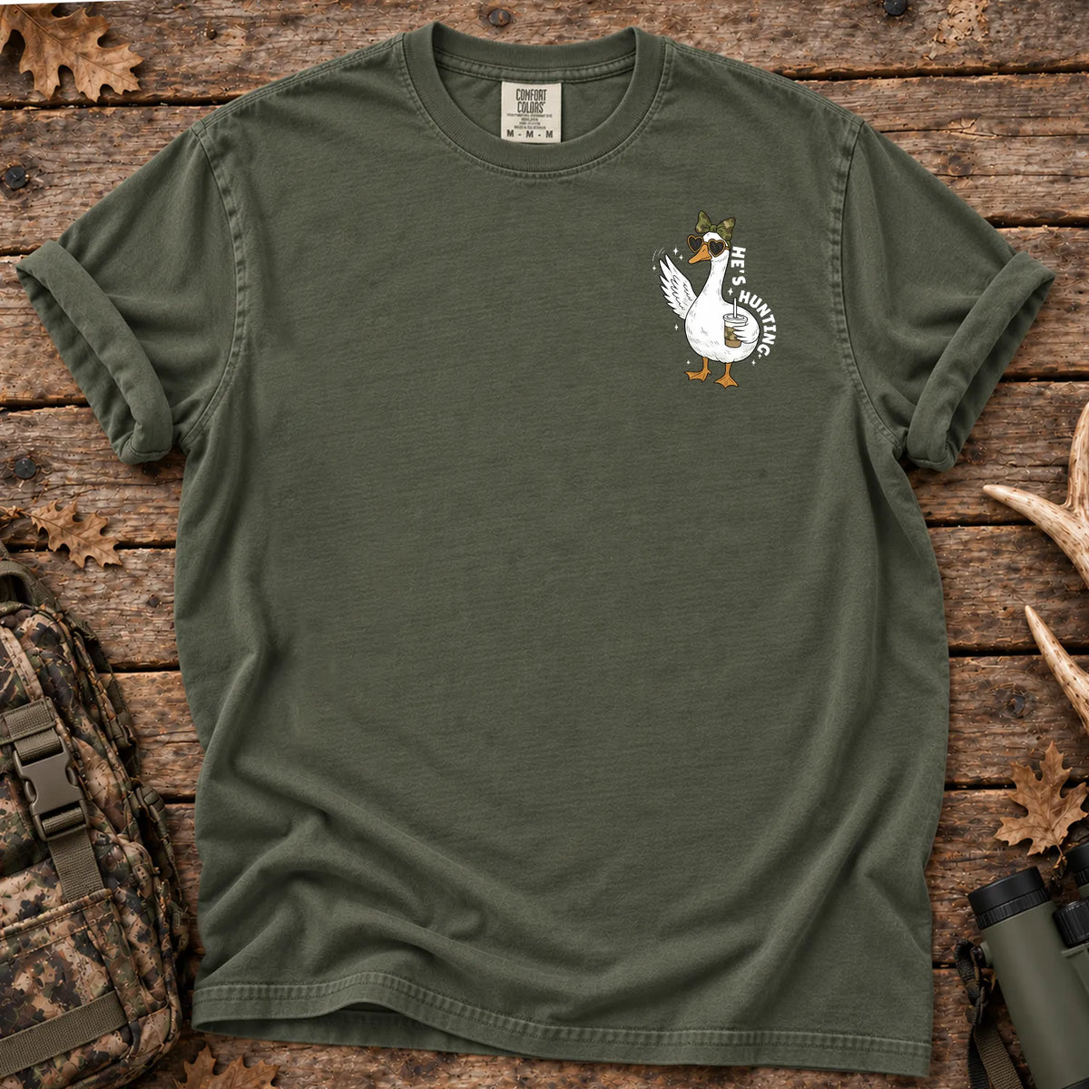 Mini Mallard Hunting T-Shirt in Moss