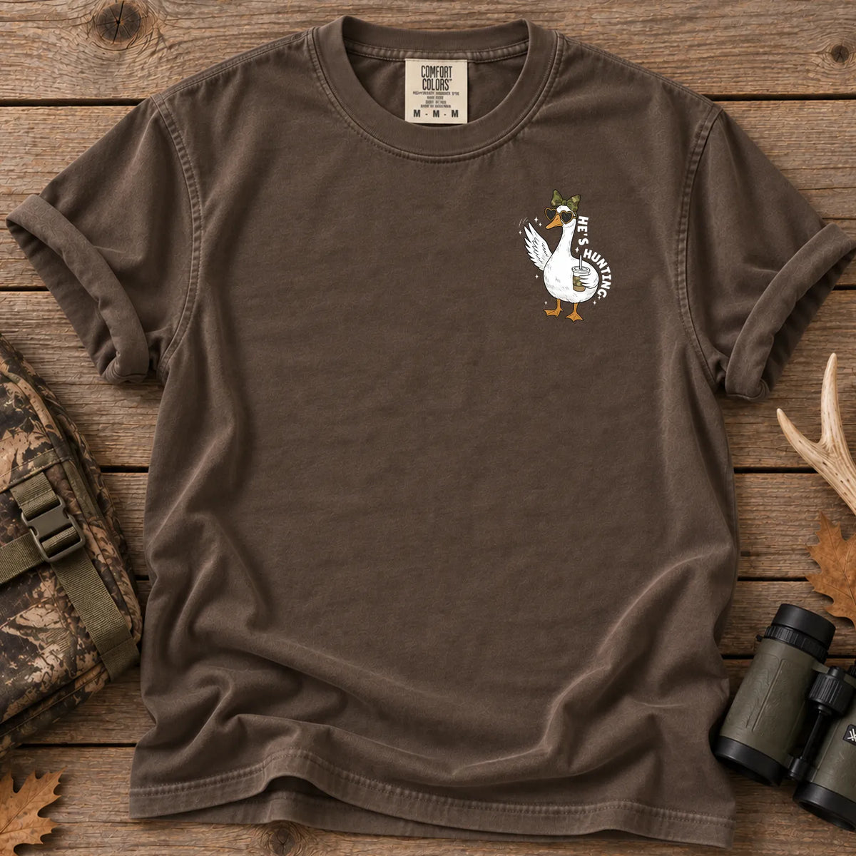 Mini Mallard Hunting T-Shirt in Espresso